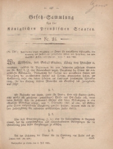 Gesetz-Sammlung für die Königlichen Preussischen Staaten, 4. Juli, 1861, nr. 24.