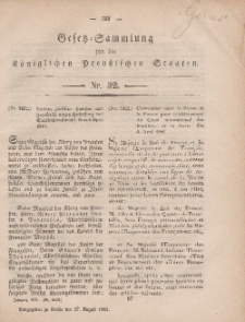 Gesetz-Sammlung für die Königlichen Preussischen Staaten, 27. August, 1861, nr. 32.