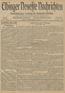 Elbinger Neueste Nachrichten, Nr. 40 Dienstag 10 Februar 1914 66. Jahrgang