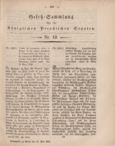 Gesetz-Sammlung für die Königlichen Preussischen Staaten, 15. Mai, 1863, nr. 13.