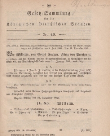 Gesetz-Sammlung für die Königlichen Preussischen Staaten, 24. November, 1863, nr. 40.