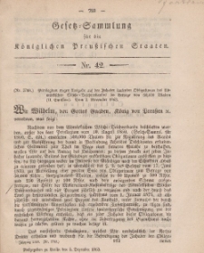 Gesetz-Sammlung für die Königlichen Preussischen Staaten, 5. Dezember, 1863, nr. 42.