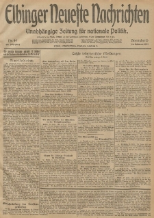 Elbinger Neueste Nachrichten, Nr. 44 Sonnabend 14 Februar 1914 66. Jahrgang