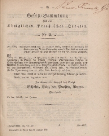 Gesetz-Sammlung für die Königlichen Preussischen Staaten, 31. Januar, 1859, nr. 3.