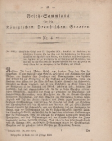 Gesetz-Sammlung für die Königlichen Preussischen Staaten, 10. Februar, 1859, nr. 4.