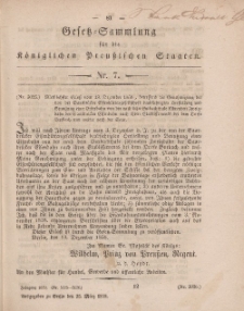 Gesetz-Sammlung für die Königlichen Preussischen Staaten, 25. März, 1859, nr. 7.