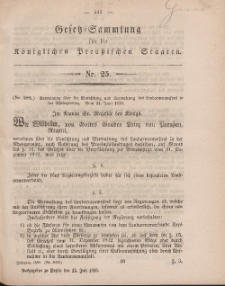 Gesetz-Sammlung für die Königlichen Preussischen Staaten, 12. Juli, 1859, nr. 25.