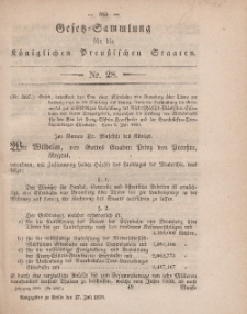 Gesetz-Sammlung für die Königlichen Preussischen Staaten, 27. Juli, 1859, nr. 28.