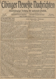 Elbinger Neueste Nachrichten, Nr. 53 Montag 23 Februar 1914 66. Jahrgang