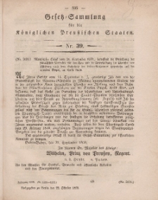 Gesetz-Sammlung für die Königlichen Preussischen Staaten, 22. Oktober, 1859, nr. 39.