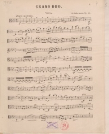 Grand Duo. Op. 25 : Viola