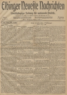 Elbinger Neueste Nachrichten, Nr. 61 Dienstag 3 März 1914 66. Jahrgang