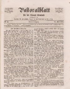 Pastoralblatt für die Diözese Ermland, 4.Jahrgang, 16. Juni 1872, Nr 12.