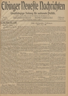 Elbinger Neueste Nachrichten, Nr. 62 Mittwoch 4 März 1914 66. Jahrgang