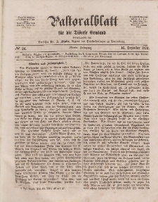 Pastoralblatt für die Diözese Ermland, 4.Jahrgang, 16. Dezember 1872, Nr 24.