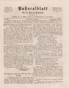 Pastoralblatt für die Diözese Ermland, 7.Jahrgang, Dezember 1875, Nr 12.