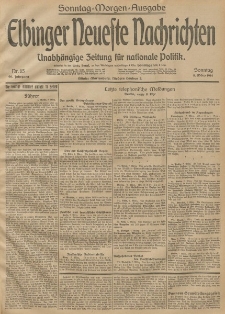 Elbinger Neueste Nachrichten, Nr. 66 Sonntag 8 März 1914 66. Jahrgang
