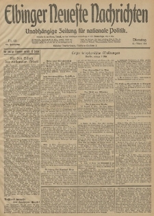 Elbinger Neueste Nachrichten, Nr. 68 Dienstag 10 März 1914 66. Jahrgang