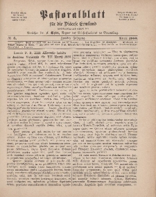 Pastoralblatt für die Diözese Ermland, 12.Jahrgang, 1. April 1880. Nr 4