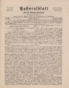 Pastoralblatt für die Diözese Ermland, 12.Jahrgang, 1. Oktober 1880. Nr 10
