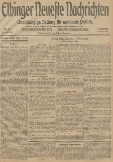 Elbinger Neueste Nachrichten, Nr. 69 Mittwoch 11 März 1914 66. Jahrgang