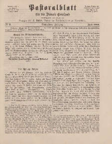 Pastoralblatt für die Diözese Ermland, 16.Jahrgang, 1. Juli 1884. Nr 7
