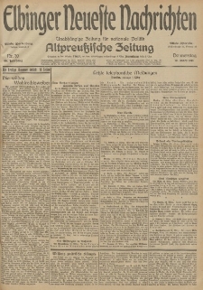 Elbinger Neueste Nachrichten, Nr. 70 Donnerstag 12 März 1914 66. Jahrgang