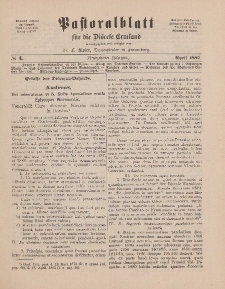Pastoralblatt für die Diözese Ermland, 19.Jahrgang, 1. April 1887. Nr 4