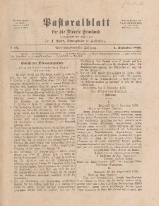 Pastoralblatt für die Diözese Ermland, 27.Jahrgang, 1. Dezember 1895, Nr 12.