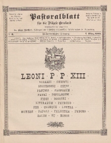 Pastoralblatt für die Diözese Ermland, 35.Jahrgang, 1. März 1903, Nr 3.