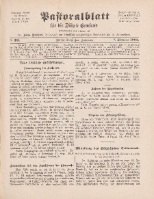 Pastoralblatt für die Diözese Ermland, 35.Jahrgang, 1. Oktober 1903, Nr 10.