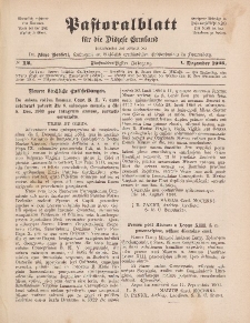 Pastoralblatt für die Diözese Ermland, 35.Jahrgang, 1. Dezember 1903, Nr 12.