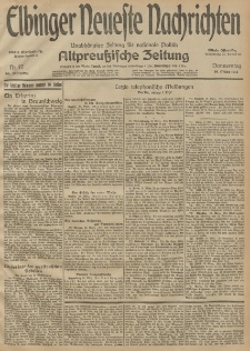 Elbinger Neueste Nachrichten, Nr. 77 Donnerstag 19 März 1914 66. Jahrgang