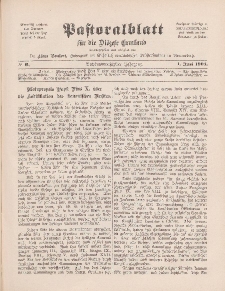 Pastoralblatt für die Diözese Ermland, 36.Jahrgang, 1. Juni 1904, Nr 6.
