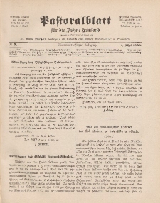 Pastoralblatt für die Diözese Ermland, 37.Jahrgang, 1. Mai 1905, Nr 5.