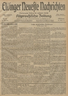 Elbinger Neueste Nachrichten, Nr. 83 Mittwoch 25 März 1914 66. Jahrgang