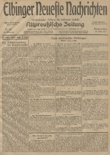 Elbinger Neueste Nachrichten, Nr. 84 Donnerstag 26 März 1914 66. Jahrgang