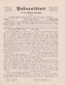 Pastoralblatt für die Diözese Ermland, 42.Jahrgang, 1. Oktober 1910, Nr 10.