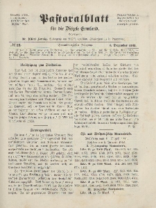 Pastoralblatt für die Diözese Ermland, 43.Jahrgang, 1. Dezember 1911. Nr 12