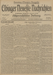 Elbinger Neueste Nachrichten, Nr. 87 Sonntag 29 März 1914 66. Jahrgang