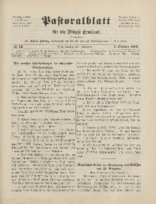 Pastoralblatt für die Diözese Ermland, 45.Jahrgang, 1. Oktober 1913. Nr 10