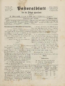 Pastoralblatt für die Diözese Ermland, 46.Jahrgang, 1. Februar 1914. Nr 2