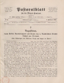 Pastoralblatt für die Diözese Ermland, 47.Jahrgang, 1. Februar 1915. Nr 2