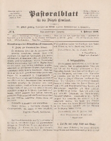 Pastoralblatt für die Diözese Ermland, 48.Jahrgang, 1. Februar 1916. Nr 2