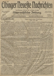 Elbinger Neueste Nachrichten, Nr. 92 Freitag 3 April 1914 66. Jahrgang