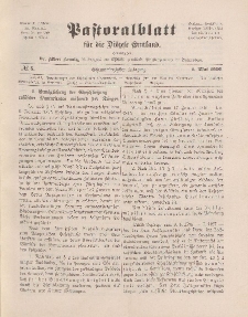 Pastoralblatt für die Diözese Ermland, 48.Jahrgang, 1. Mai 1916. Nr 5