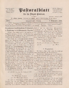 Pastoralblatt für die Diözese Ermland, 48.Jahrgang, 1. September 1916. Nr 9