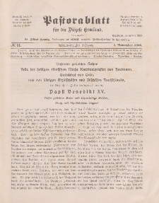 Pastoralblatt für die Diözese Ermland, 48.Jahrgang, 1. November 1916. Nr 11