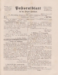 Pastoralblatt für die Diözese Ermland, 49.Jahrgang, 1. Mai 1917. Nr 5