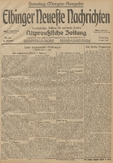 Elbinger Neueste Nachrichten, Nr. 94 Sonntag 5 April 1914 66. Jahrgang
